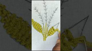 Elegant Leaf Embroidered Work by Hand embroidery [upl. by Nickola]