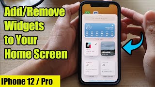 iPhone 12 How to AddRemove Widgets to Your Home Screen [upl. by Doy]