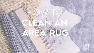 How to Clean an Area Rug  DIY Deep Clean At Home  Better Homes amp Gardens [upl. by Ettenahs893]