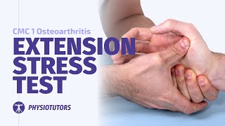 Extension Stress Test  CMC 1 Osteoarthritis [upl. by Enyamert]