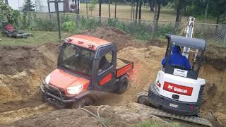 Kubota rtv x1100c being loaded with fill [upl. by Kaitlin251]