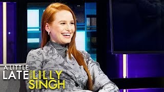 Madelaine Petsch Reveals Why Love Scenes with Friends Are Better [upl. by Lanahtan]