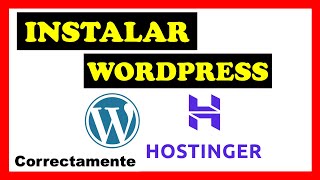 🔴 Como Instalar WORDPRESS en HOSTINGER ☑️ [upl. by Deloria]