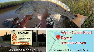 Fishing the Marsh of Calcasieu Lake redfish trout greatfood louisianafishing [upl. by Merfe]