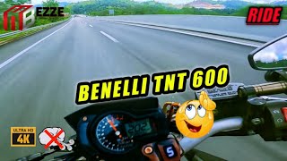 Benelli tnt600i endless top speed  Benelli tnt 600i  PURE SOUND 4K [upl. by Brittnee]