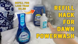 Dawn Powerwash Refill Hack Refill for Less Than 050 [upl. by Anirehs]