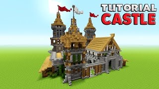 Minecraft How To Build A Castle Tutorial  Barracks tutorial  Medieval  Survival castle [upl. by Bencion]