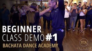 Beginner Bachata Combination  Class Recap 1  Demetrio amp Nicole  Bachata Dance Academy [upl. by Nadine582]