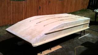 Home made wooden Jon Boat [upl. by Corina]