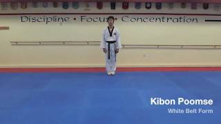 Kibon Poomse  White Belt Form [upl. by Nickles]