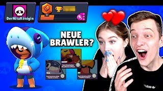 Meine FREUNDIN erreicht 🏆 NEUE BRAWLER bekommen 😍 Brawl Stars live [upl. by Elayor145]