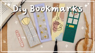 4 Easy Diy Bookmarks  Aesthetic Handmade Bookmark Ideas [upl. by Seyah998]