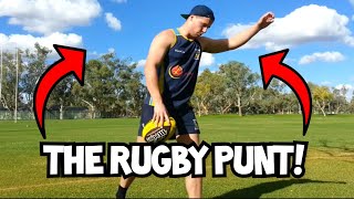 How to do a Punt Kick  Rugby Skills Tutorial [upl. by Horodko]