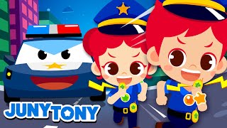 Policías  ¡Atrapemos al Ladrón  Trabajos y Profesiones  Canción infantil  JunyTony en español [upl. by Anigar100]