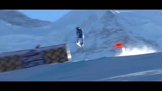 Alexis Pinturault crashes at Lauberhorn 2324 [upl. by Gothar534]