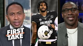 FIRST TAKE  Stephen A Smith GOES CRAZY to QB Shedeur Sanders wont work out at Combine [upl. by Macrae376]