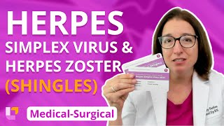 Herpes Simplex Virus and Herpes Zoster Shingles Integumentary System  MedSurg  LevelUpRN [upl. by Akima]