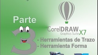 Tutorial Corel Draw parte 3 Herramientas de Trazo o Linea [upl. by Aicyla]