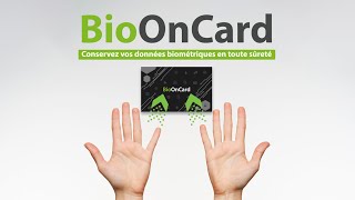 BioOnCard  Carte biométrique de contrôle daccès  RFID reconnaissance de la paume et du visage [upl. by Lotsirk497]