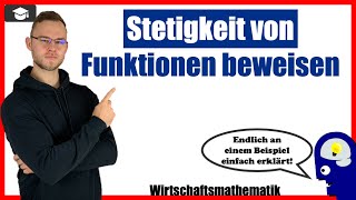 Stetigkeit von Funktionen beweisen Beispiel [upl. by Isia21]