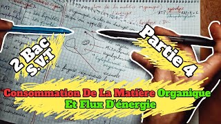 🔥🔥 Consommation De La Matière Organique Et Flux dénergie 🔻 Partie 4 🔻 2 Bac BIOF SVT 🔻1èr chapitre🔻 [upl. by Anitra726]