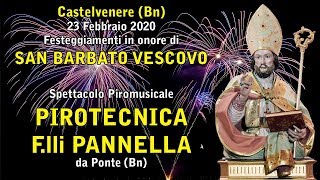 CASTELVENERE BN  San Barbato Vescovo 2020  Pirotecnica PANNELLA Piromusicale [upl. by Leelah]