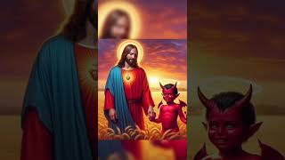 God vs Devil jesuschrist christianmotivation bible jesus shortsfeed [upl. by Nellie]