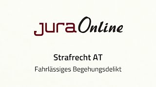 Strafrecht AT  Fahrlässiges Begehungsdelikt [upl. by Karry]