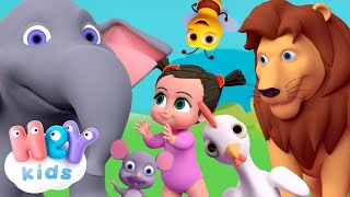 Sonidos de Animales para Niños  canción de animales  HeyKids  Canciones infantiles [upl. by Goines]