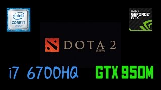 Dota 2  GTX 950M i7 6700HQ  FPS Test  Asus x550vx [upl. by Eciryt]