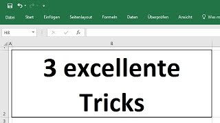 Excel 2016 3 excellente Tricks Zeilenumbrüche einfügen und löschen  große Tabellen markieren [upl. by Octavie]