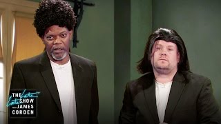 Samuel L Jackson Acts Out His Film Career w James Corden [upl. by Aleacim]