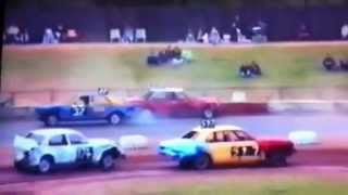 Banger racing Arena Essex 1990s [upl. by Haidebez]