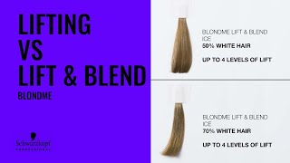 BLONDME BLONDE LIFTING vs BLONDME LIFTampBLEND [upl. by Nnylodnewg]