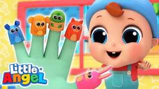 Finger Family Animals  Baby Shark  LittleAngel Kids Songs amp Nursery Rhymes [upl. by Arette916]