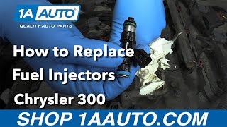 How to Replace Fuel Injectors 0510 Chrysler 300 [upl. by Harwin240]