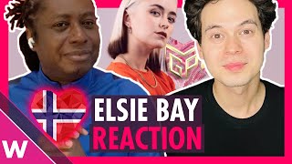 Elsie Bay quotDeath of Usquot REACTION  Melodi Grand Prix 2022 finalist [upl. by Siramad]