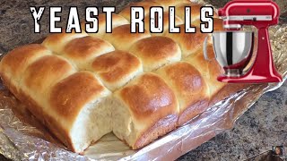 Yeast Dinner Rolls NO KNEAD just like Grandma sewards [upl. by Acinorej215]