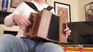 Lile Doree  an Occitan waltz  GC Mengascini Diatonic Accordion [upl. by Siravaj]