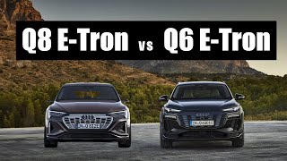 Audi Q6 ETron vs Audi Q8 ETron  Which Should You Buy [upl. by Eecyak]