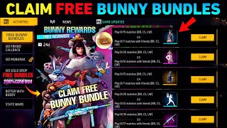 CLAIM 🤯 FREE BUNNY BUNDLES  FREE REWARDS 🔥 NEW EVENT FREE FIRE  FF MAX NEW EVENT UPDATE TODAY [upl. by Monarski]