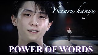 Yuzuru Hanyu  Power of words  Touching and motivational speech during ice shows [upl. by Anaej647]