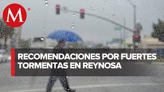 Continúan las fuertes lluvias en Reynosa Tamaulipas [upl. by Towroy]