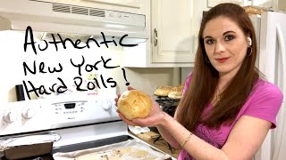 Authentic New York Hard RollsKaiser Rolls Recipe [upl. by Darton566]