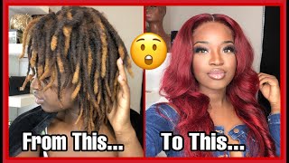 How To Install Wigs Over Locs  Start To Finish  KUWC [upl. by Neyuh]