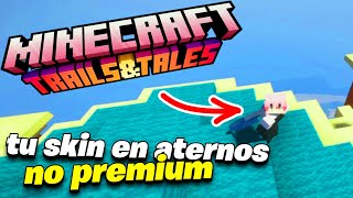 ponerte SKINS en tú server de ATERNOS NO PREMIUM MINECRAFT Casi cualquier versión [upl. by Cence]