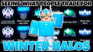 Seeing What People Trade For Winter Halos Royale High Trading [upl. by Menard323]