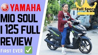 YAMAHA MIO SOUL I 125 FIRST EVER FULL REVIEW TAGLISH [upl. by Alix]