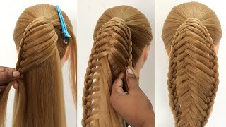 most pretty ponytail hairstyle for teenage girls  unique hairstyle  simple hairstyle [upl. by Bohannon295]