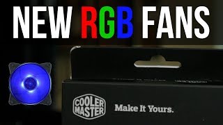 Cooler Master MasterFan 120 RGB RGB Fans  Controller Showcase [upl. by Binni]